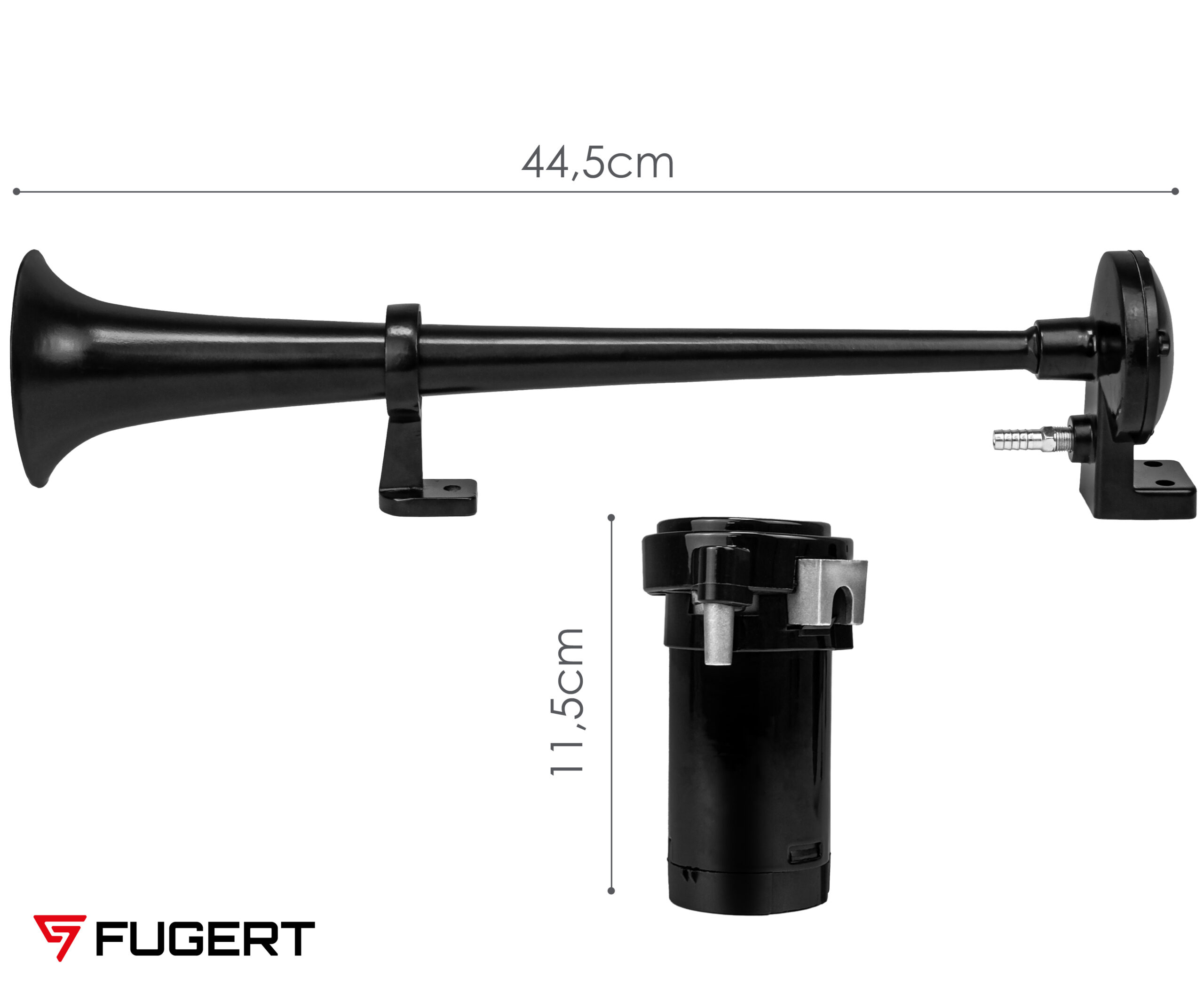 Klakson PNEUMATYCZNY trąbka fanfara głośny sygnał 150dB do TIRa samochodu łodzi 12V - obrazek 6