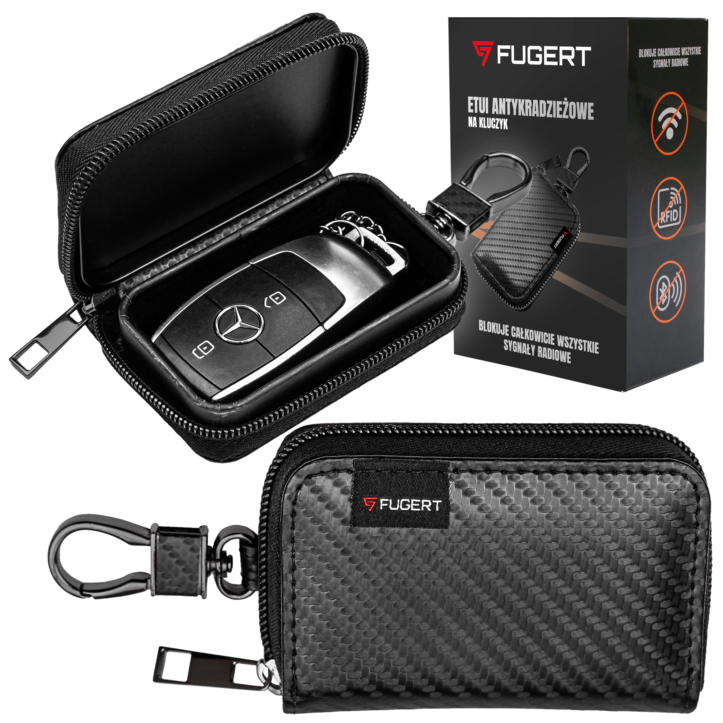 Etui antykradzieżowe na kluczyk samochodowy KEYLESS pokrowiec blokada sygnału RFID WIFI - obrazek 6