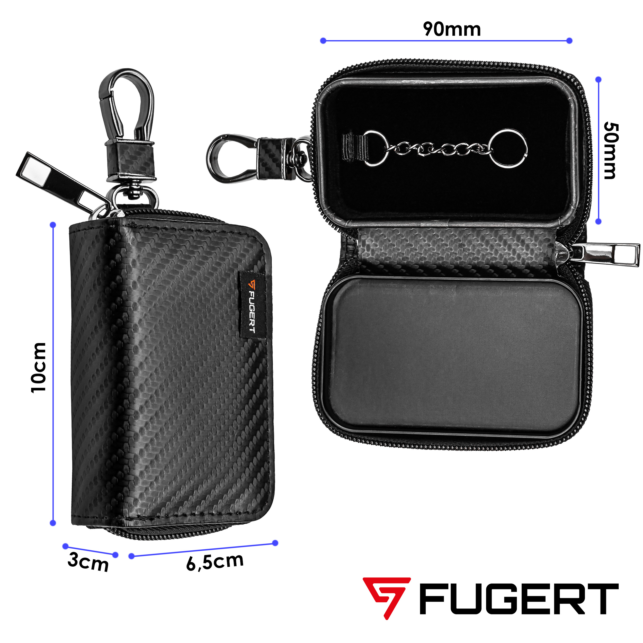 Etui antykradzieżowe na kluczyk samochodowy KEYLESS pokrowiec blokada sygnału RFID WIFI - obrazek 5