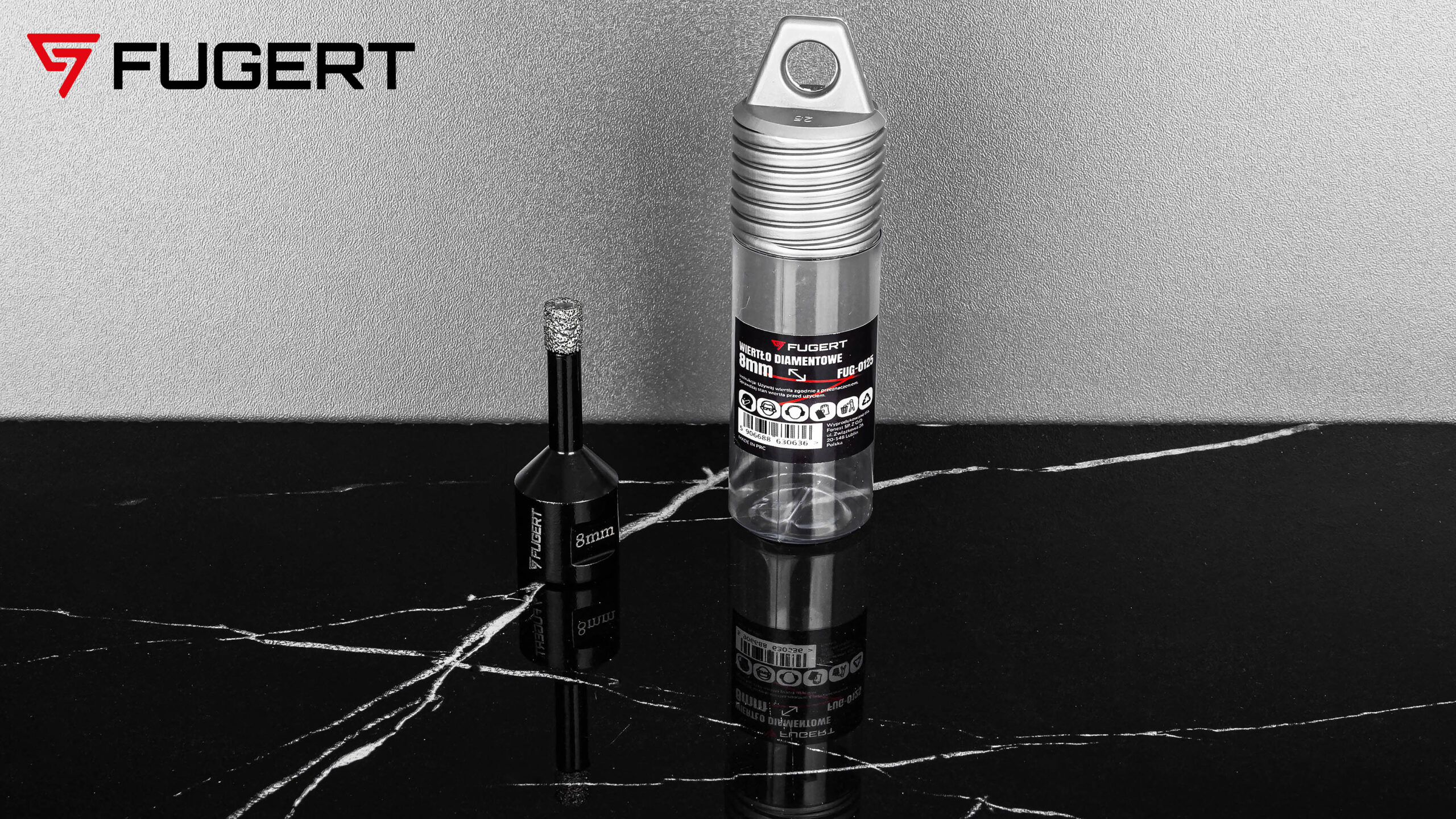 OTWORNICA DIAMENTOWA DO GRESU WIERTŁO DIAMENTOWE FREZ KORONKA M14 8MM - obrazek 3