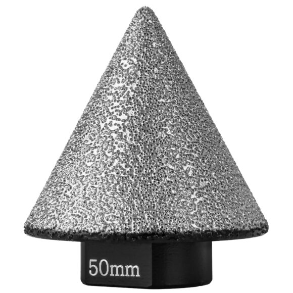 OTWORNICA DIAMENTOWA DO GRESU STOŻKOWA WIERTŁO DIAMENTOWE FREZ M14 50MM - obrazek 5