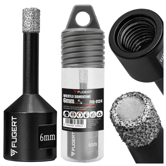 OTWORNICA DIAMENTOWA DO GRESU WIERTŁO DIAMENTOWE FREZ KORONKA M14 6MM - obrazek 6