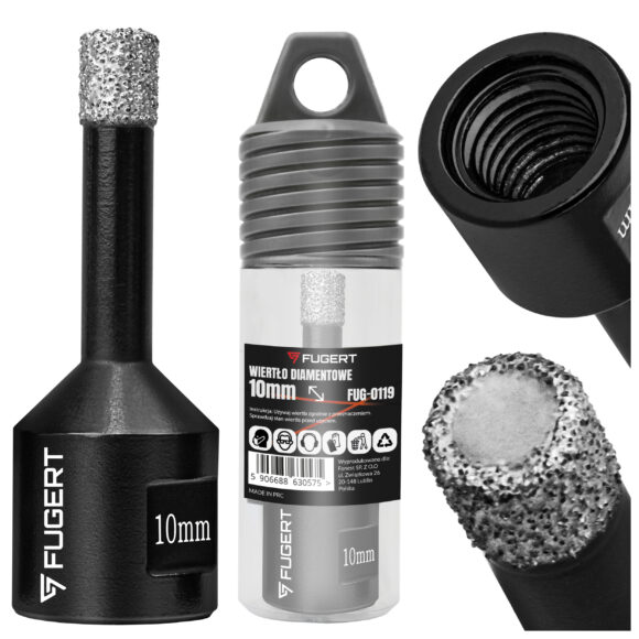 OTWORNICA DIAMENTOWA DO GRESU WIERTŁO DIAMENTOWE FREZ KORONKA M14 10MM - obrazek 6