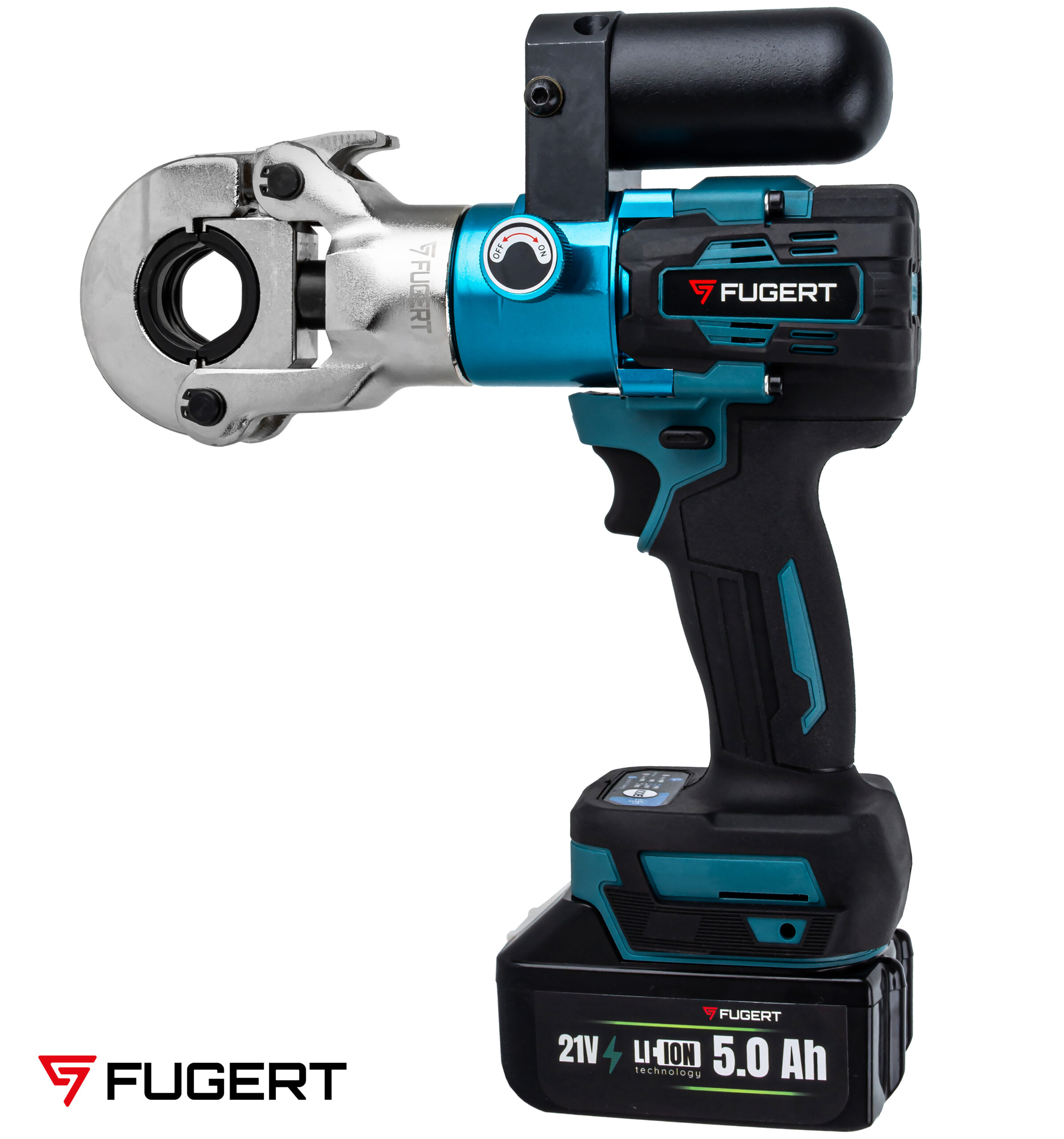 ZACISKARKA DO RUR ELEKTRYCZNA 2X AKU 21V PRASKA HYDRAULICZNA MATRYCE V+U+TH - obrazek 3