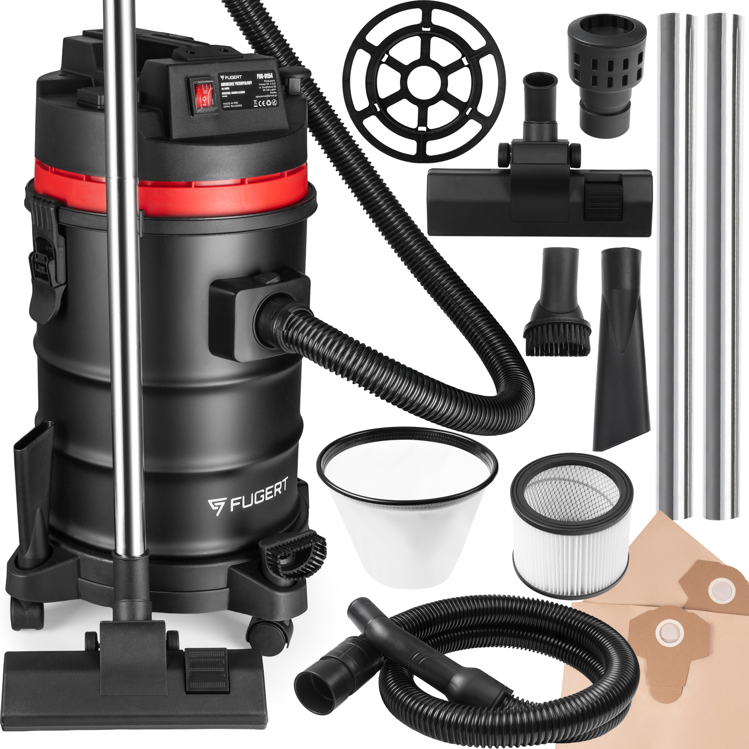 ODKURZACZ PRZEMYSŁOWY Z OTRZĄSACZEM BEZWORKOWY DO PYŁU GIPSU GNIAZDO 2000W - obrazek 6