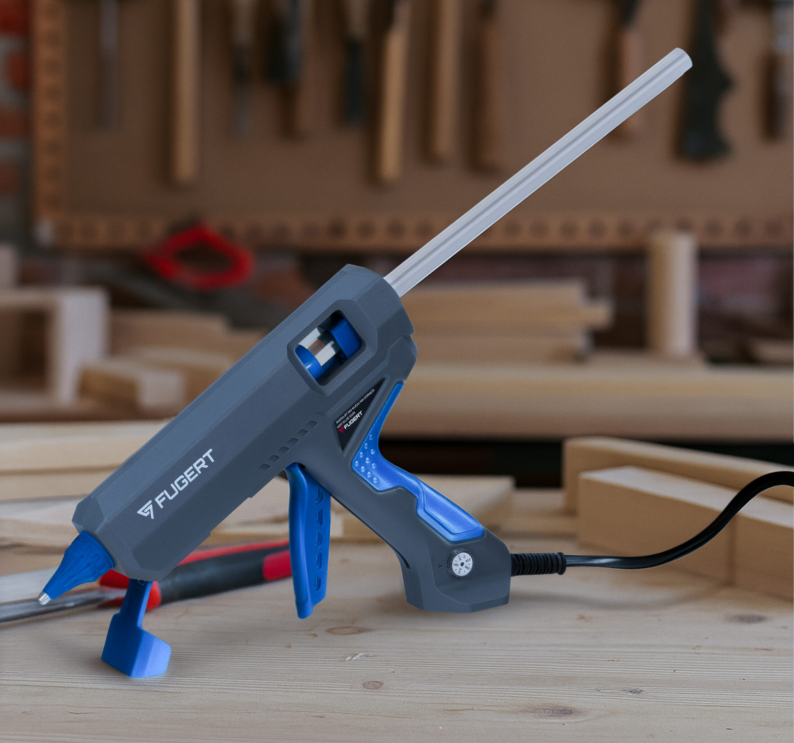 PISTOLET DO KLEJU NA GORĄCO Z REGULACJĄ TEMPERATURY + 10 WKŁADÓW - obrazek 14