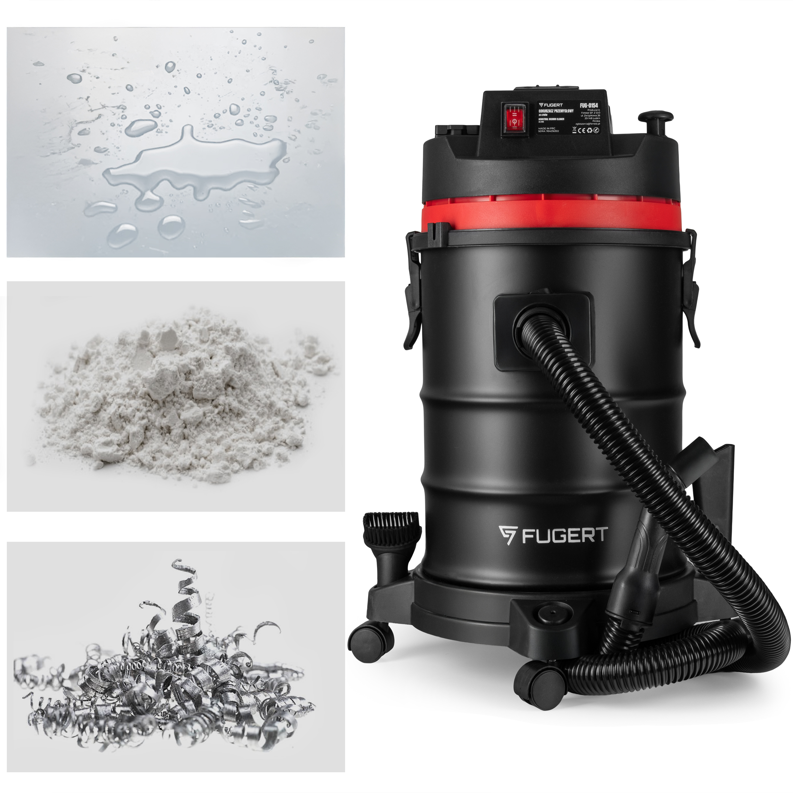 ODKURZACZ PRZEMYSŁOWY Z OTRZĄSACZEM BEZWORKOWY DO PYŁU GIPSU GNIAZDO 2000W - obrazek 14