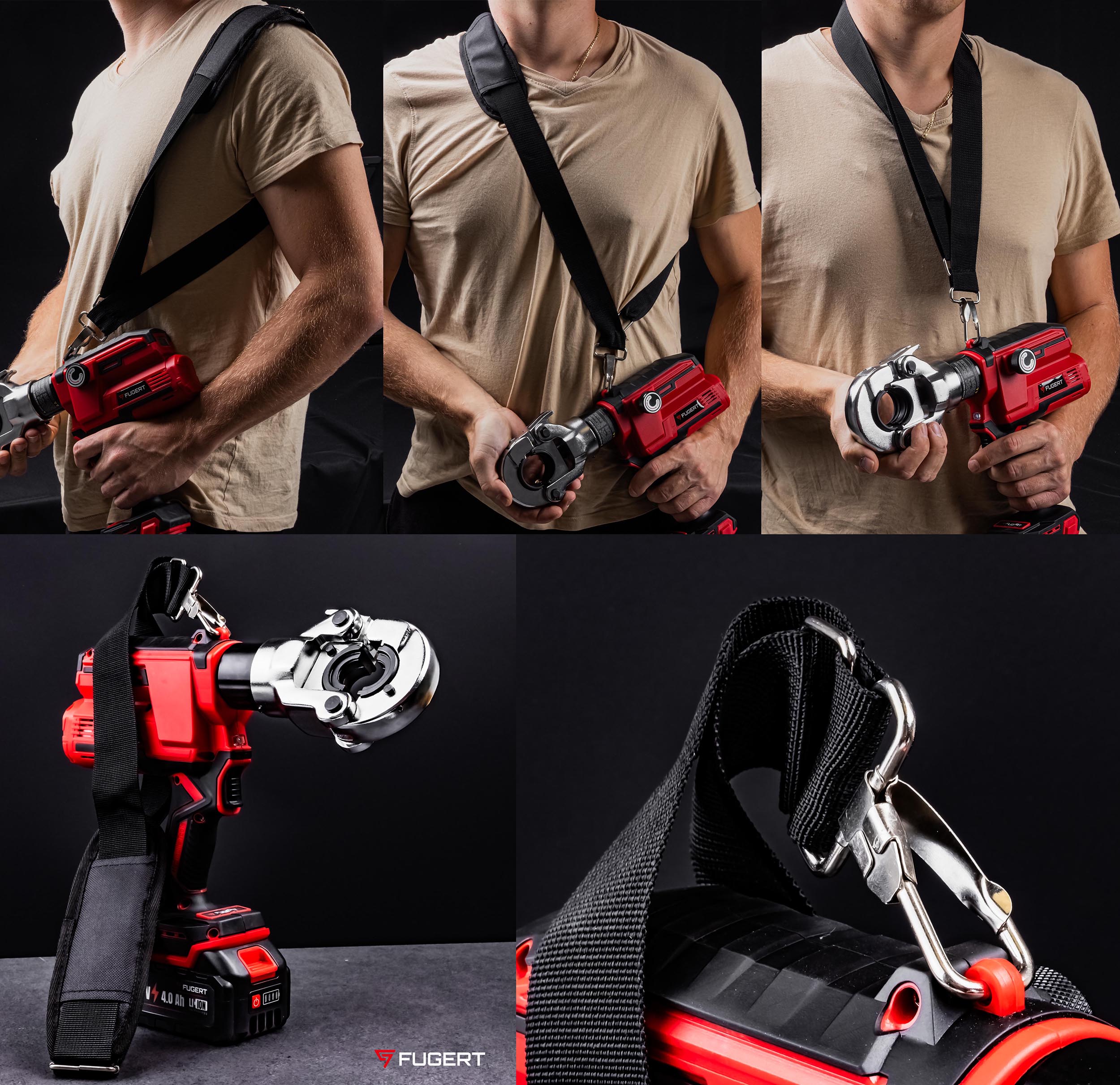 ZACISKARKA DO RUR PEX ELEKTRYCZNA 2X 21V PRASKA HYDRAULICZNA MATRYCE V+U+TH - obrazek 9