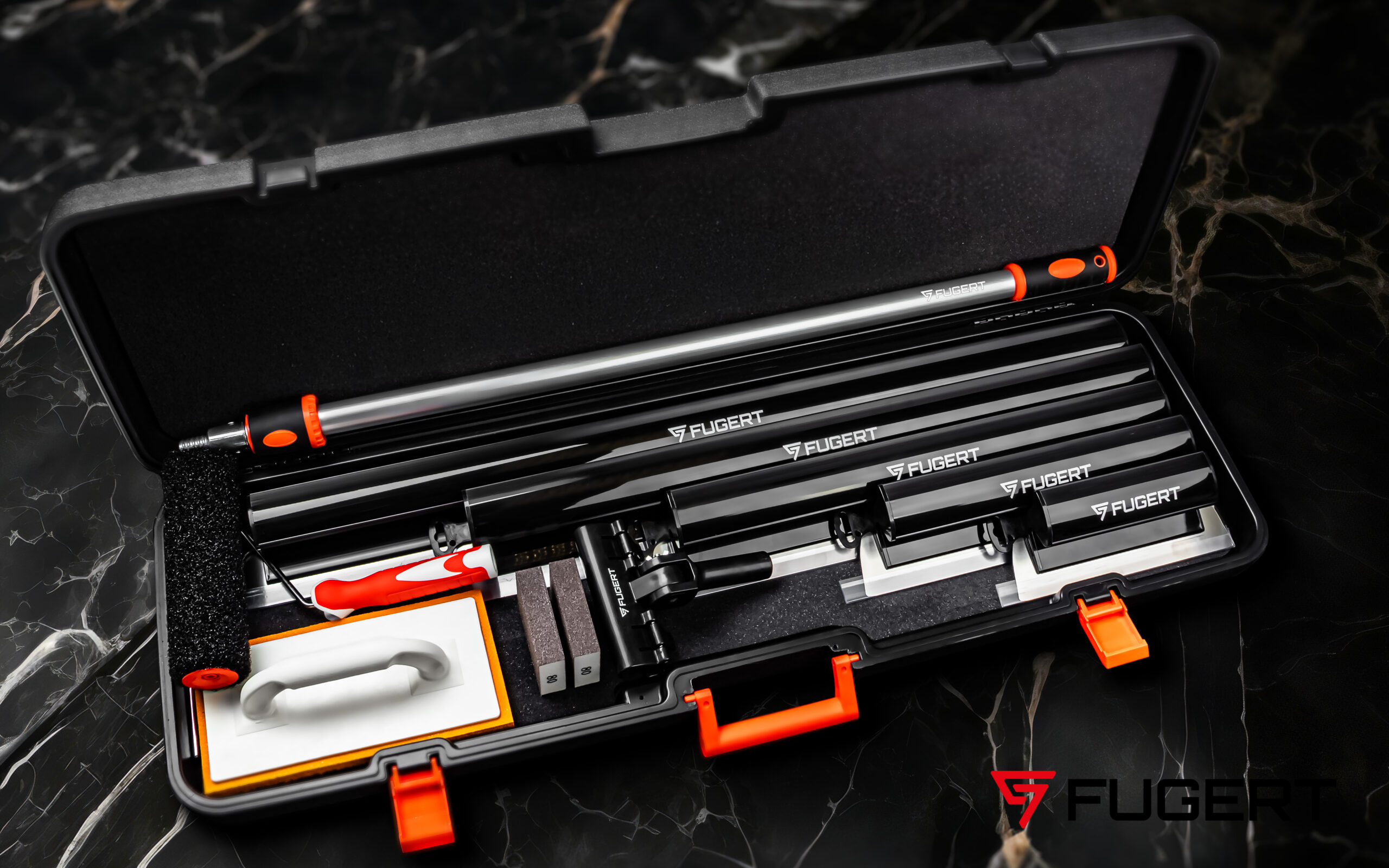 ZESTAW NOŻY DO GŁADZI 25-100CM LIZAK PIÓRO SZPACHLA DO GŁADZI 12EL +WALIZKA