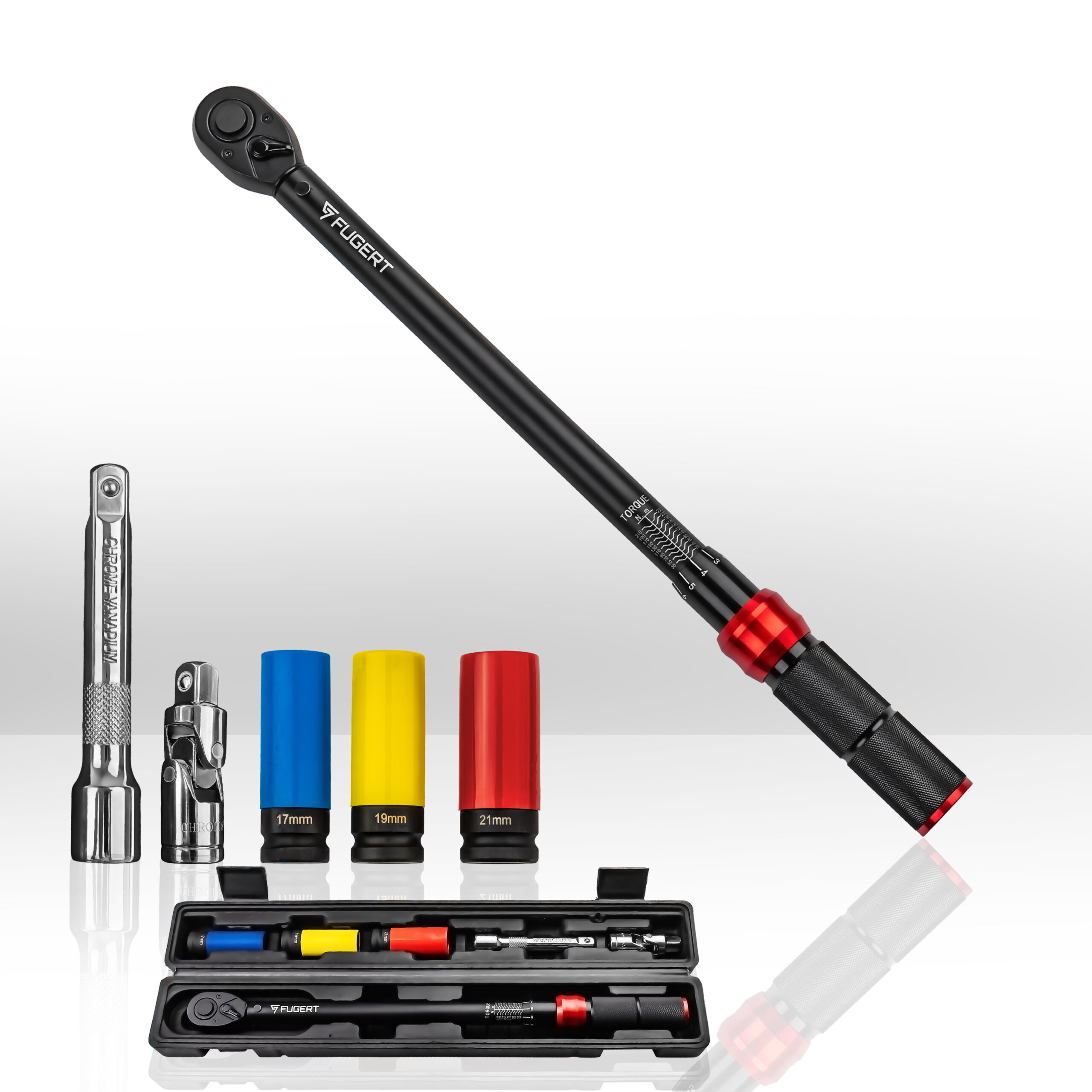 KLUCZ DYNAMOMETRYCZNY 1/2" 20-210NM CERTYFIKAT KALIBRACJI FUGERT FUG-0192