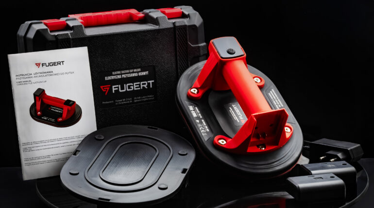 AKUMULATOROWA PRZYSSAWKA DO PŁYTEK DO 260KG 2xAKU FUGERT FUG-0186