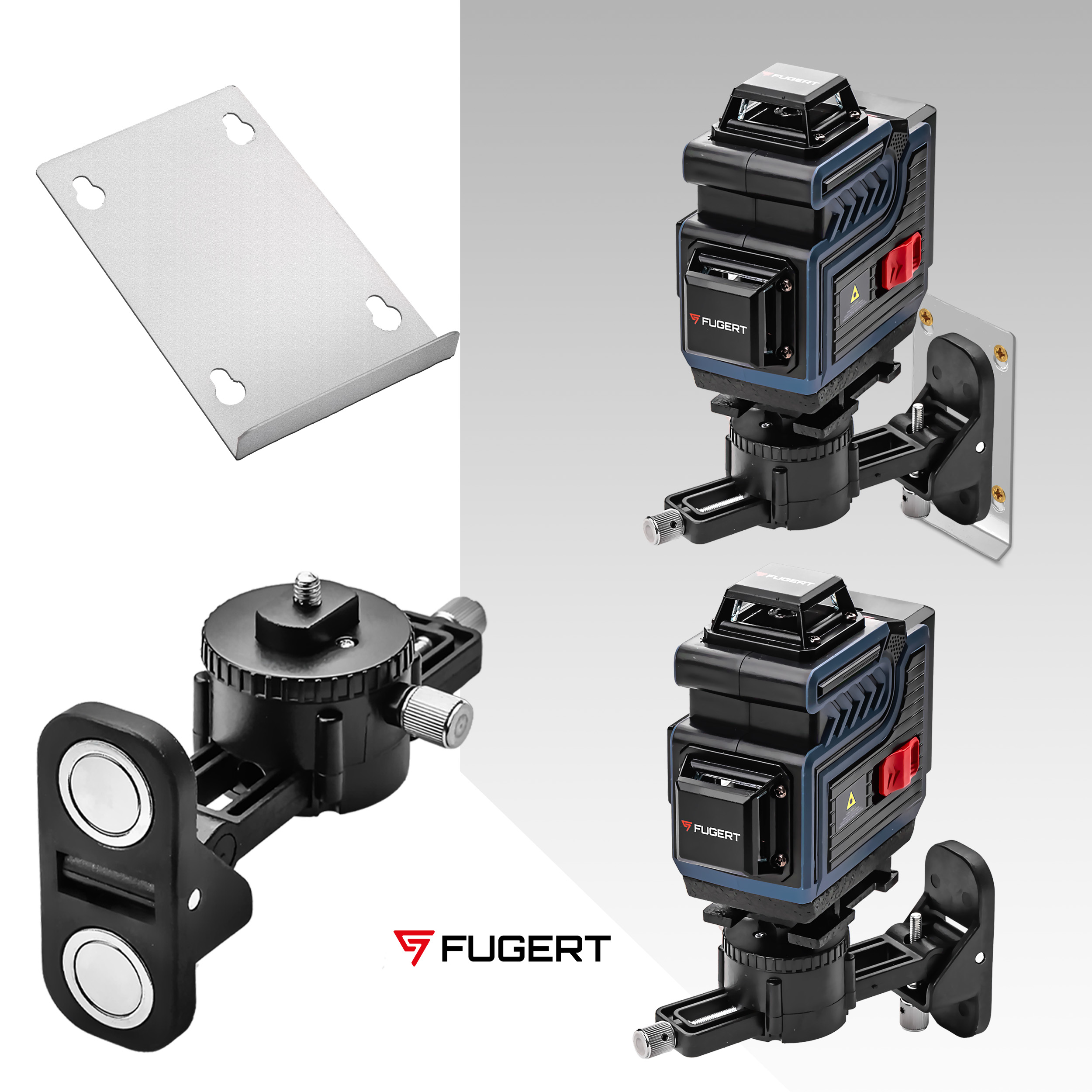 POZIOMICA LASEROWA KRZYŻOWA 360 SAMOPOZIOMUJĄCA 4D 16 LINII FUGERT FUG-0194