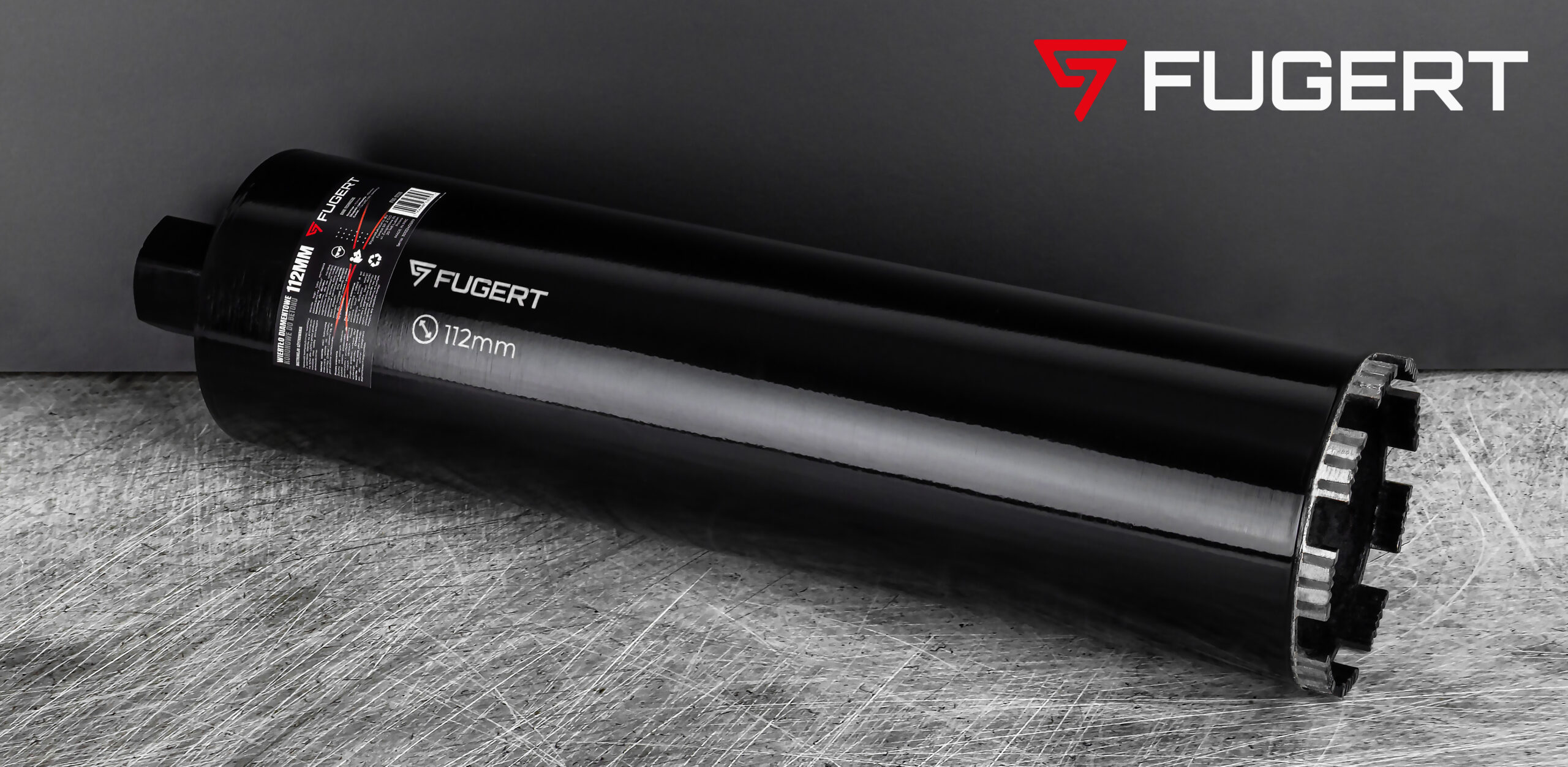 WIERTŁO KORONOWE DO BETONU DIAMENTOWE 112MM 1.1/4 UNC FUGERT FUG-0203