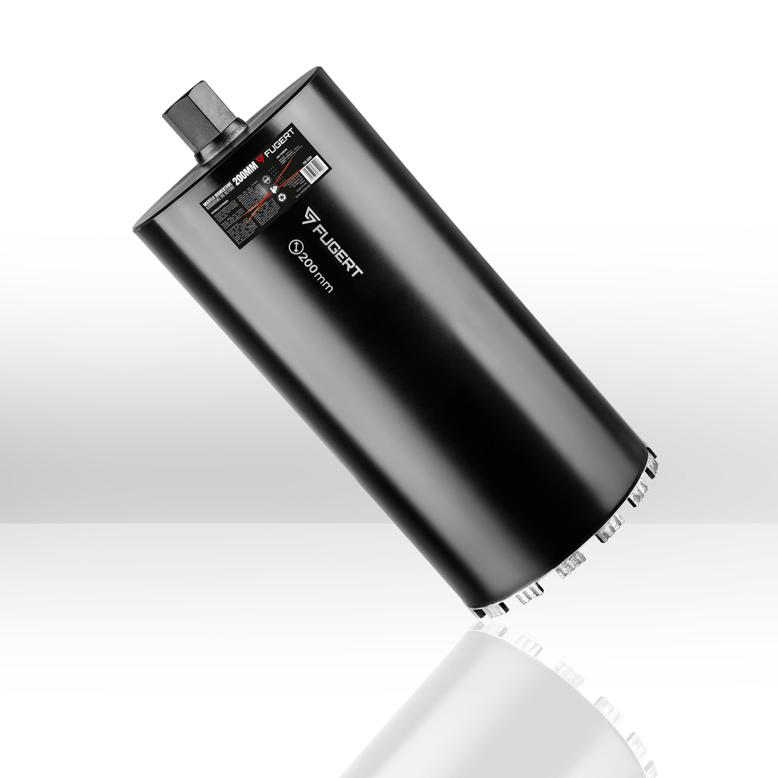 WIERTŁO KORONOWE DO BETONU DIAMENTOWE 200MM 1.1/4 UNC FUGERT FUG-0200