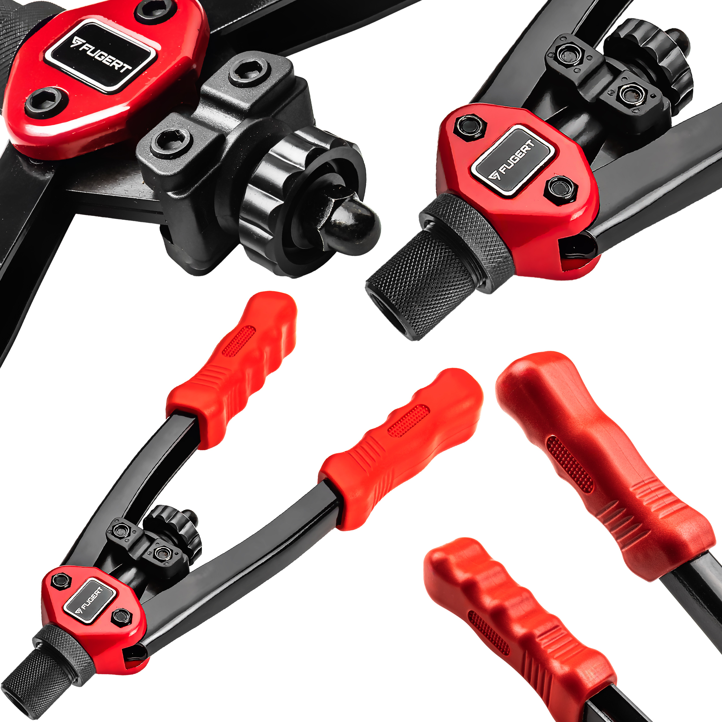 NITOWNICA RĘCZNA SET 2W1 DO NITONAKRĘTEK I NITÓW + WALIZKA FUGERT FUG-0196 - obrazek 8