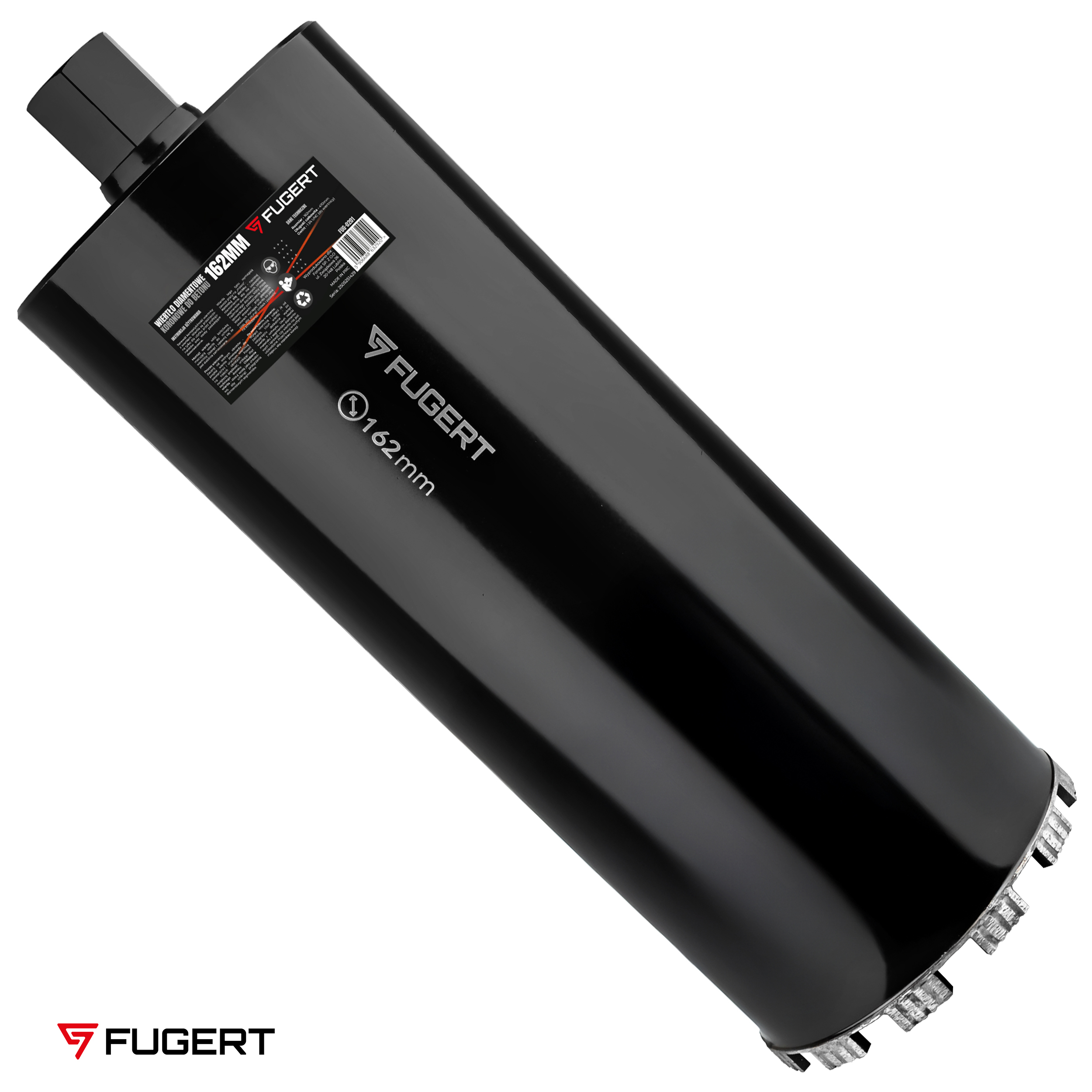 WIERTŁO KORONOWE DO BETONU DIAMENTOWE 162MM 1.1/4 UNC FUGERT FUG-0201
