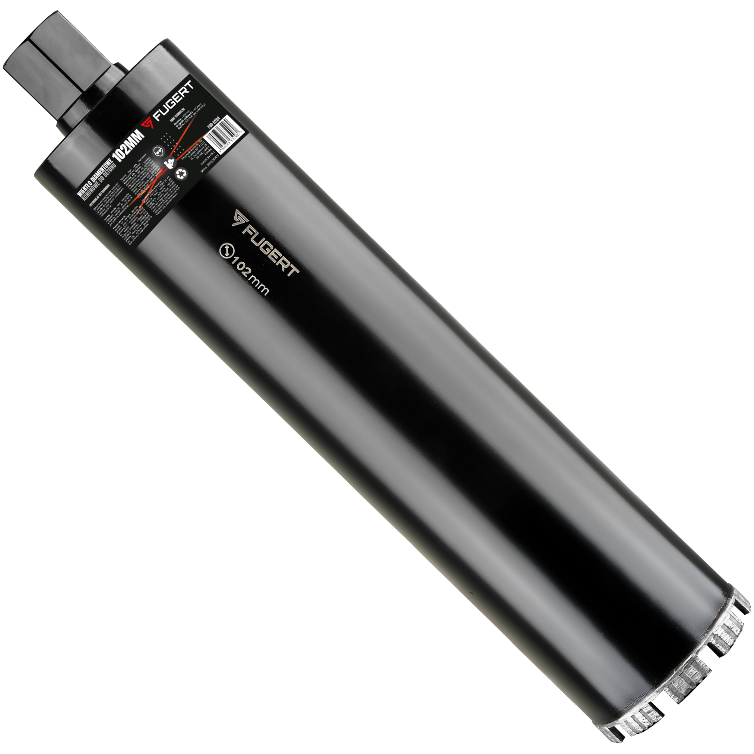 WIERTŁO KORONOWE DO BETONU DIAMENTOWE 102MM 1.1/4 UNC FUGERT FUG-0204