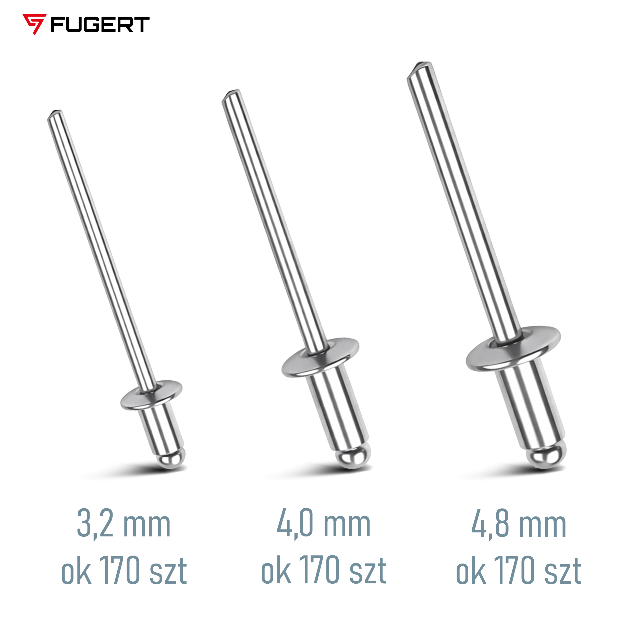 NITOWNICA RĘCZNA DUO 3.2 - 4.8 MM + 500 SZT NITÓW FUGERT FUG-0197 - obrazek 7