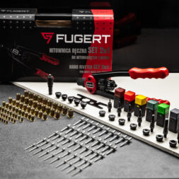 NITOWNICA RĘCZNA SET 2W1 DO NITONAKRĘTEK I NITÓW + WALIZKA FUGERT FUG-0196