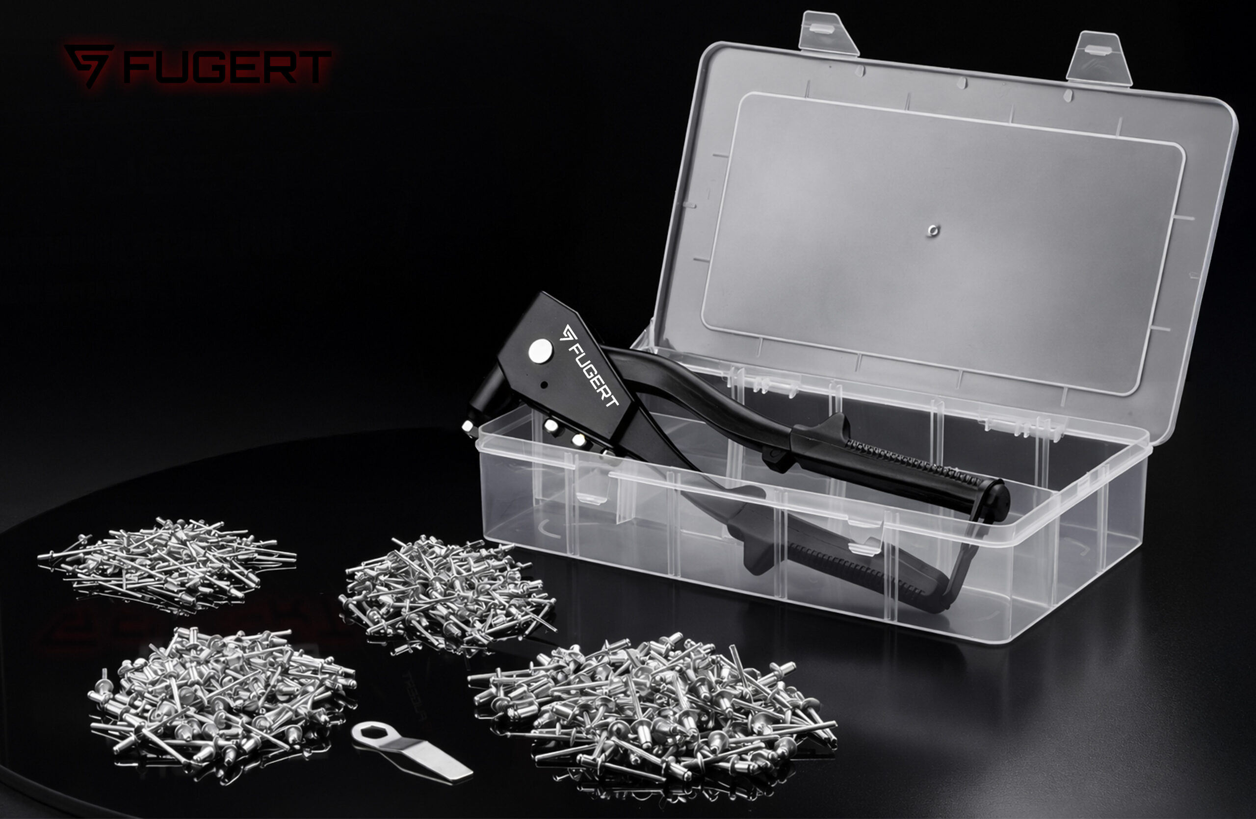 NITOWNICA RĘCZNA UNO 2.4 - 4.8 MM + 500 SZT NITÓW FUGERT FUG-0198 - obrazek 2