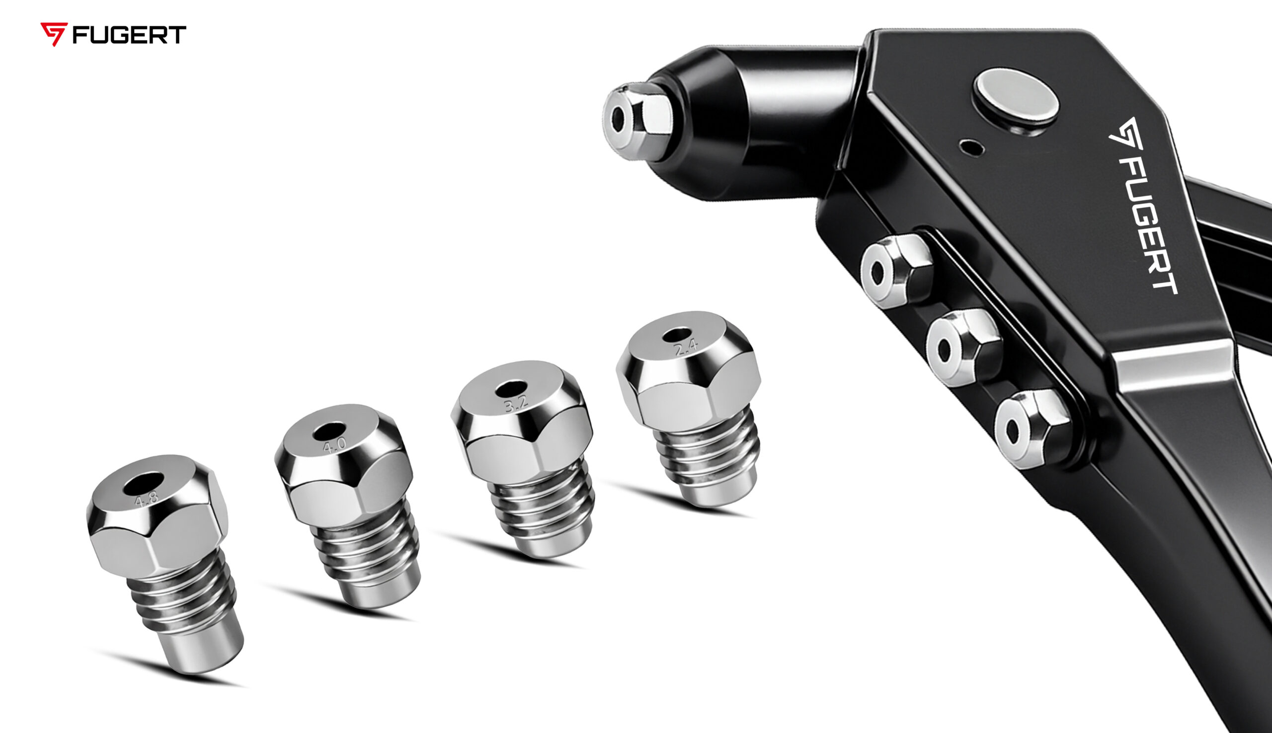 NITOWNICA RĘCZNA UNO 2.4 - 4.8 MM + 500 SZT NITÓW FUGERT FUG-0198 - obrazek 8