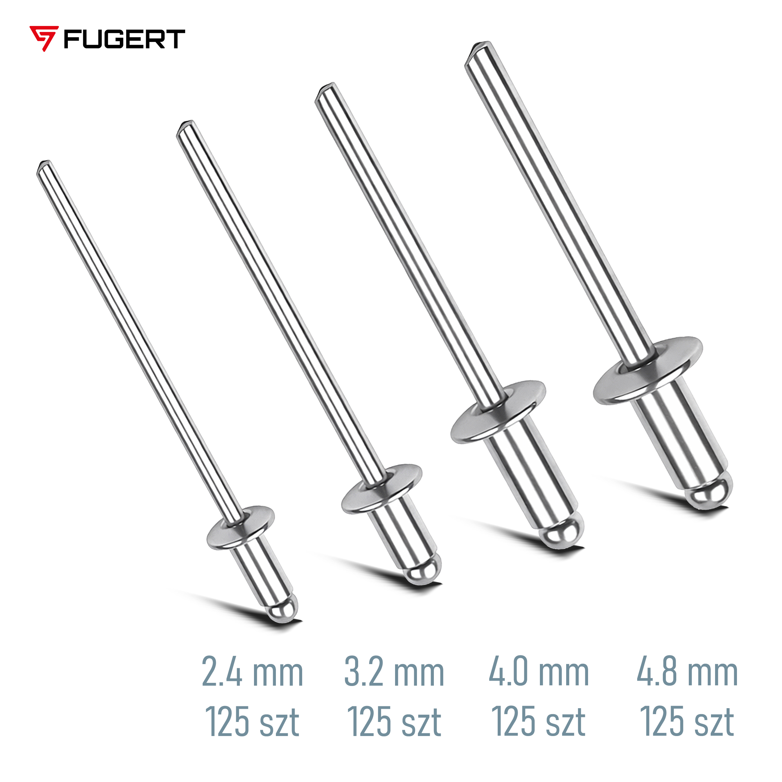 NITOWNICA RĘCZNA UNO 2.4 - 4.8 MM + 500 SZT NITÓW FUGERT FUG-0198 - obrazek 9
