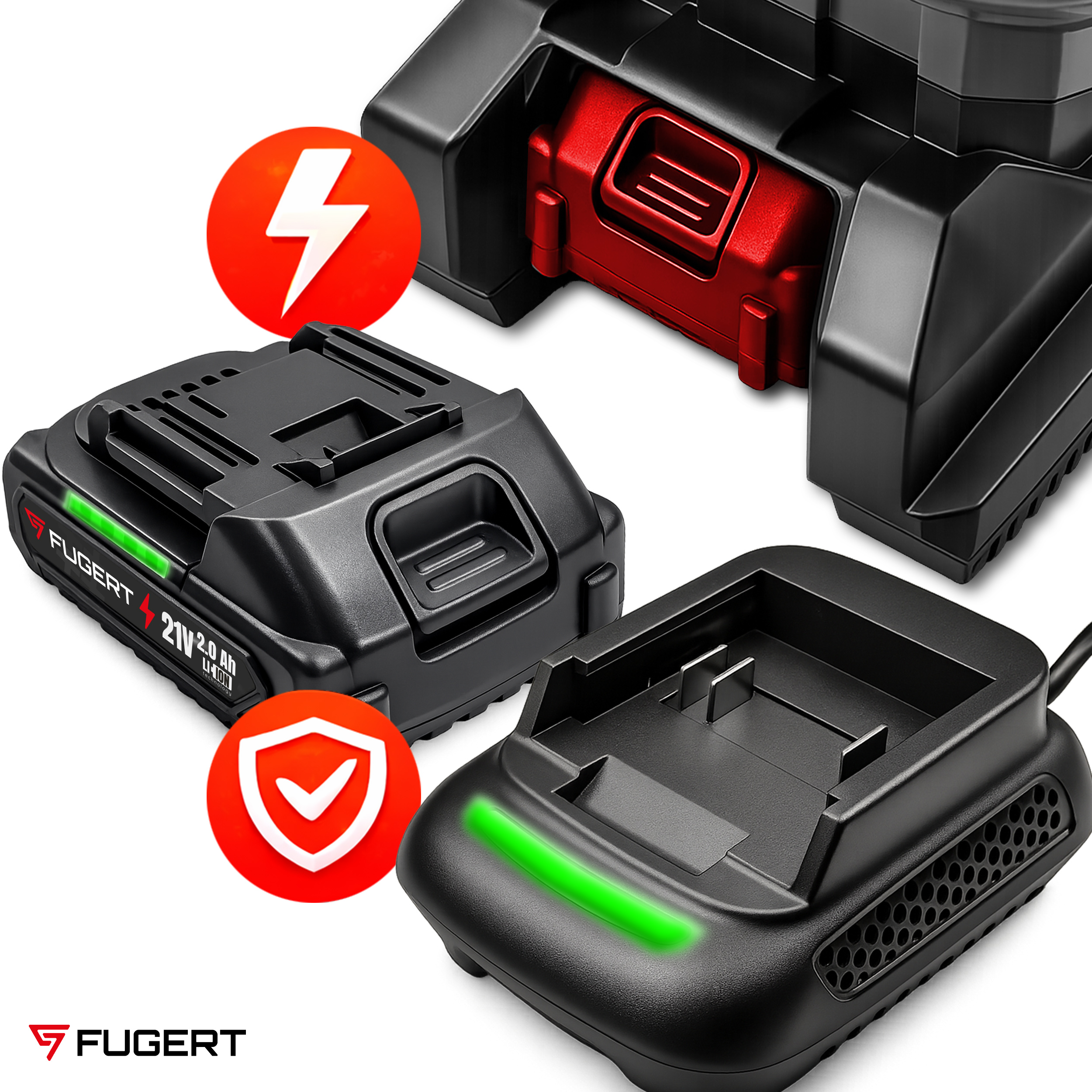 SIEWNIK AKUMULATOROWY UNIWERSALNY 3,3L Z REGULACJĄ 21V 2Ah FUGERT FUG-0216