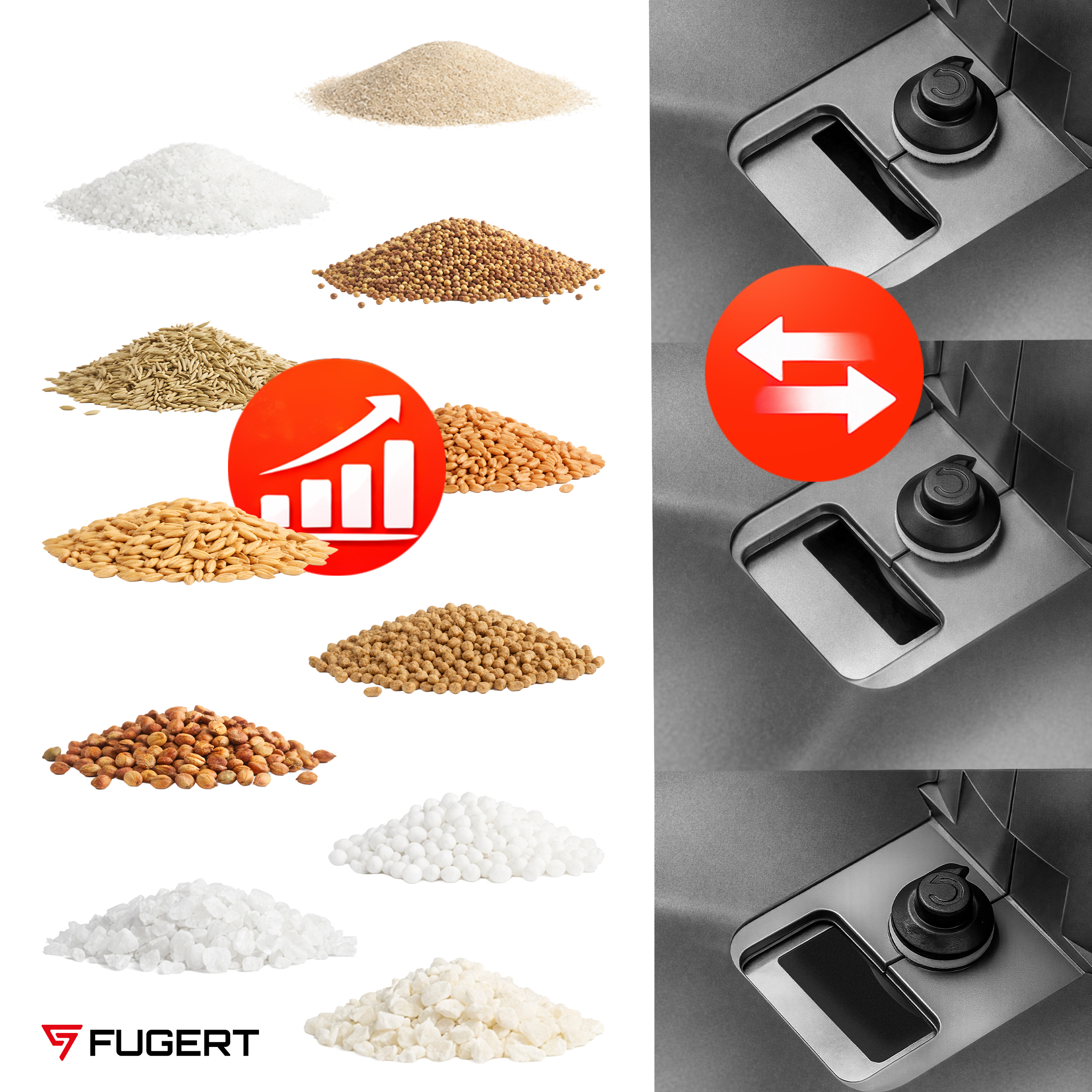 SIEWNIK AKUMULATOROWY UNIWERSALNY 3,3L Z REGULACJĄ 21V 2Ah FUGERT FUG-0216