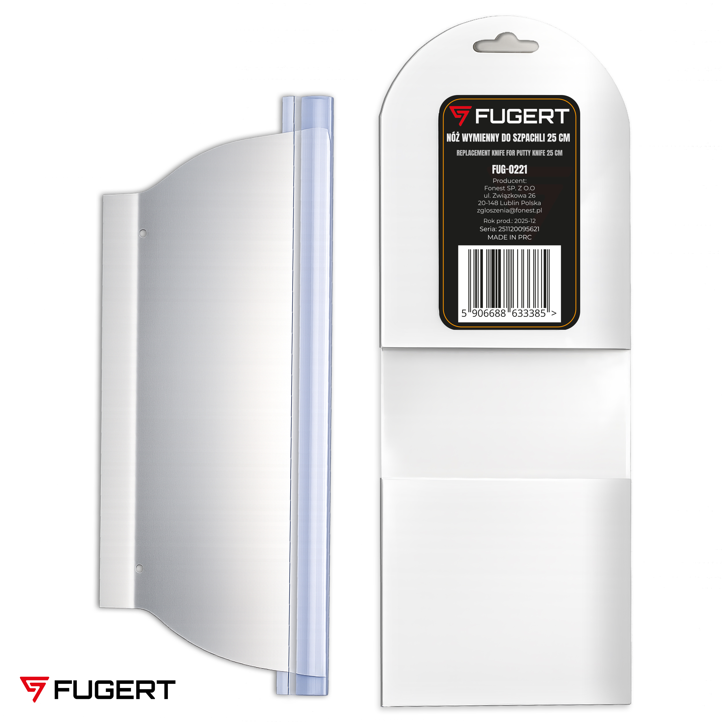 WYMIENNE OSTRZE DO SZPACHLI DO GŁADZI 25CM STAL NIERDZEWNA - obrazek 7