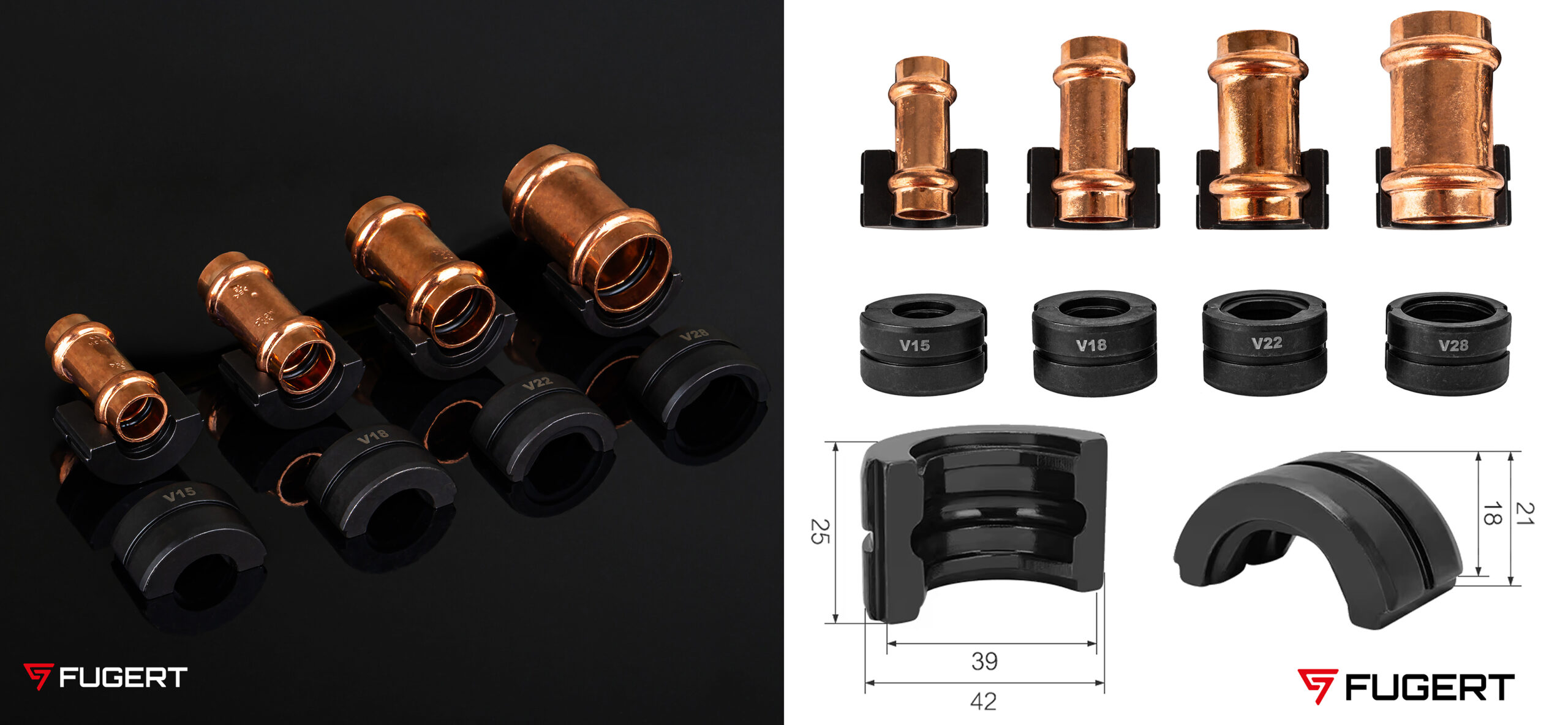 ZACISKARKA DO RUR PEX HYDRAULICZNA MATRYCE V+U+TH 15-32MM - obrazek 11