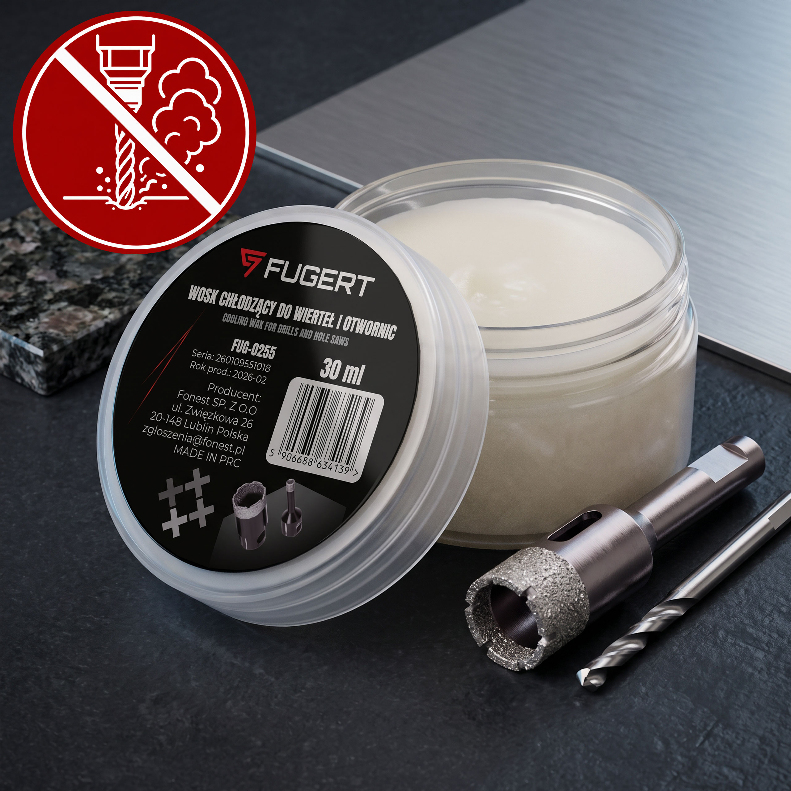 WOSK CHŁODZĄCY DO WIERTEŁ I OTWORNIC 30ML FUGERT - obrazek 4