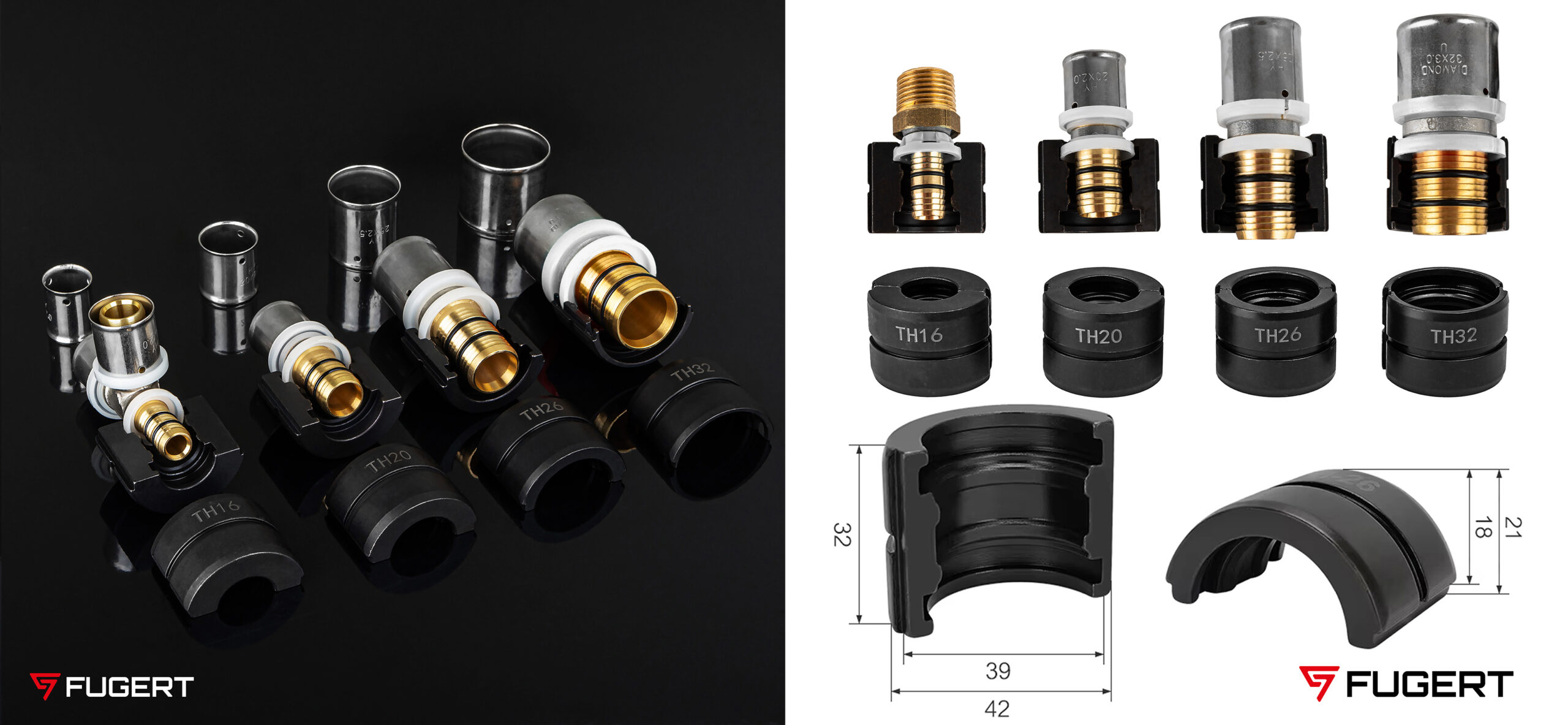 ZACISKARKA DO RUR PEX HYDRAULICZNA MATRYCE V+U+TH 15-32MM - obrazek 9