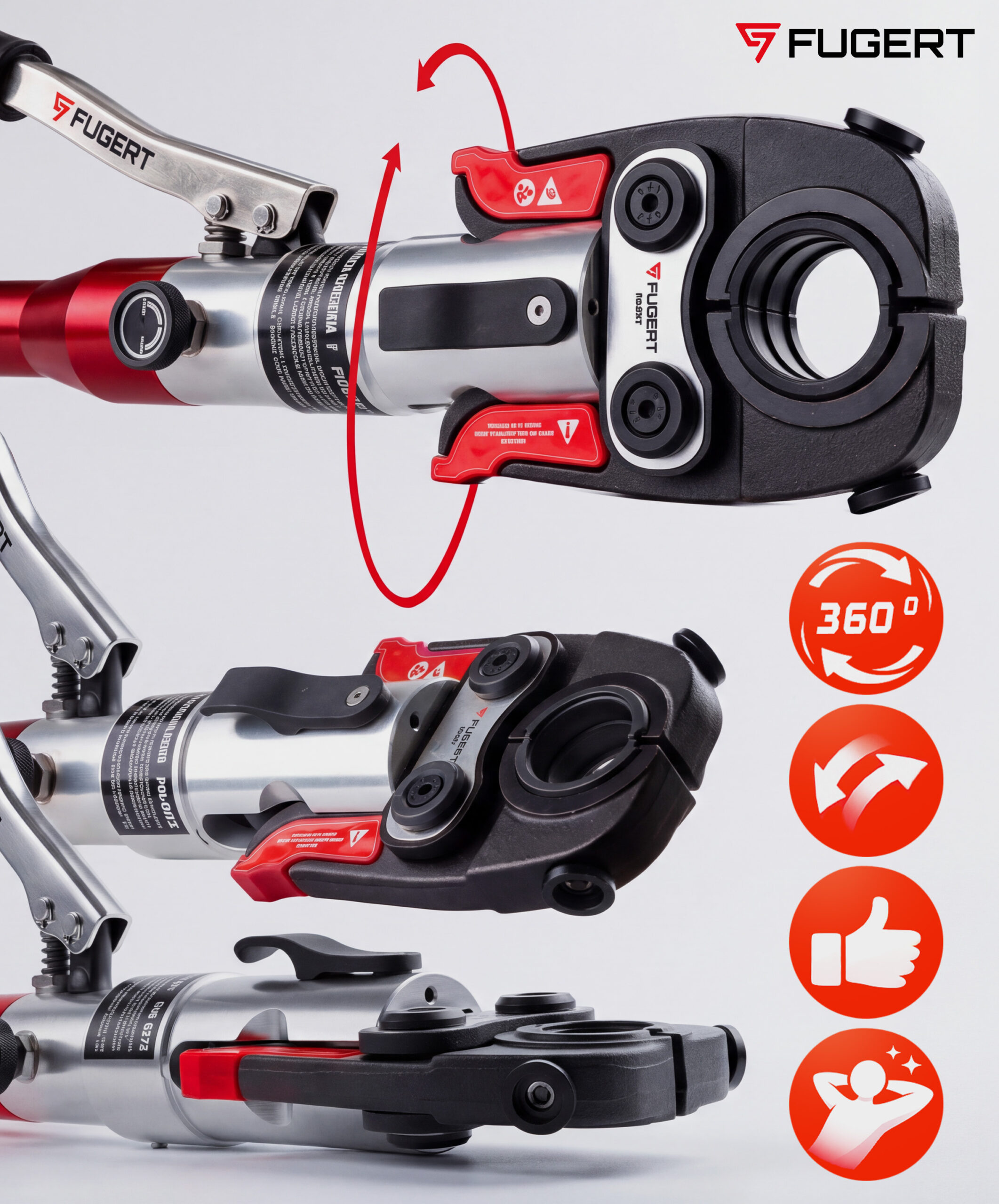 ZACISKARKA DO RUR PEX HYDRAULICZNA MATRYCE V+U+TH 15-32MM - obrazek 7