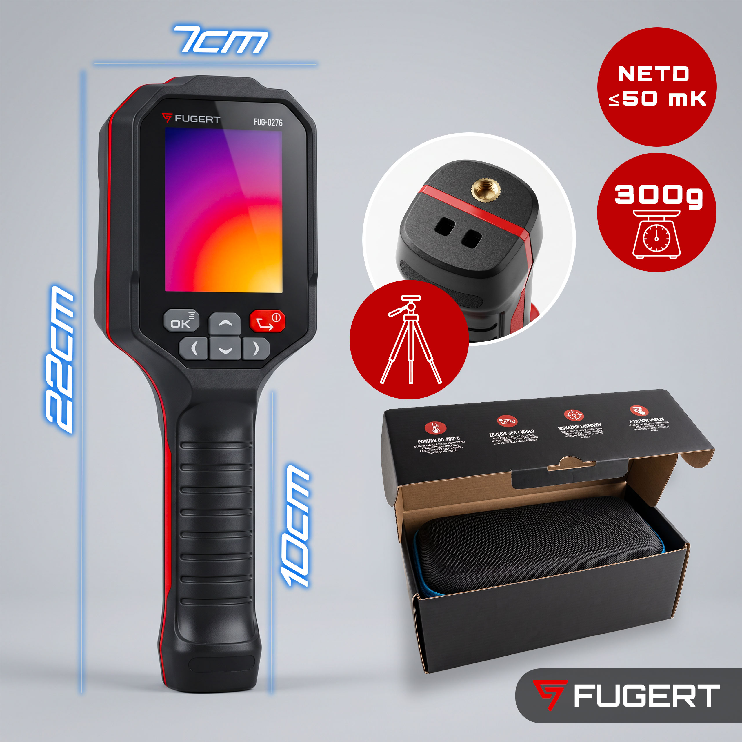 KAMERA TERMOWIZYJNA OD -20°C DO 550°C 9 PALET KOLORYSTYCZNYCH - obrazek 4